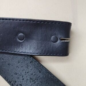 Justin Mens Leather Belt Size 44 Made in USA Top Grain Leather No Buckle